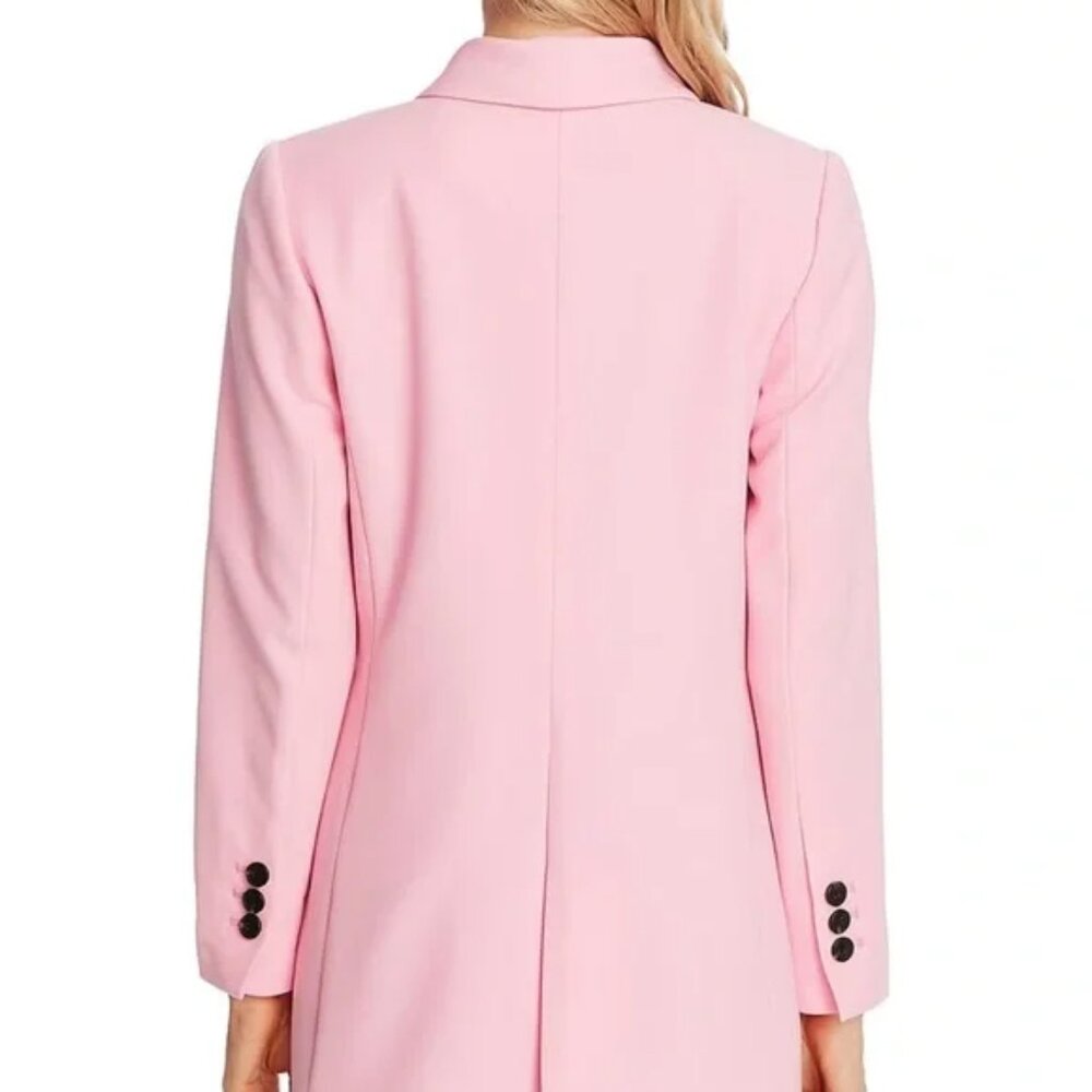 CeCe Double Breasted Twill Blazer in Pink Begonia price tag $129 size 18W NWT - Picture 3 of 7